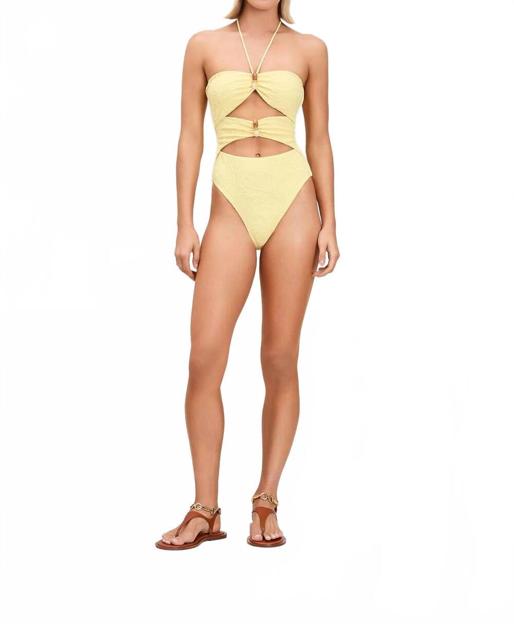 NEW DEVON WINDSOR isla full piece swimsuit in lemondrop